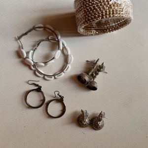 Earrings And Bangle