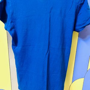 Pure Cotton Blue T-shirt