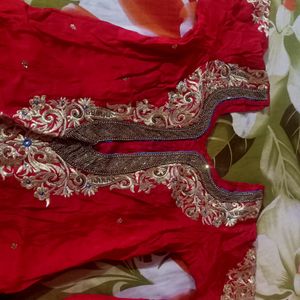 new patiala salwar and heavy worked kameez with du