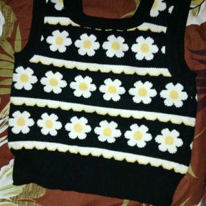 woolen crop top