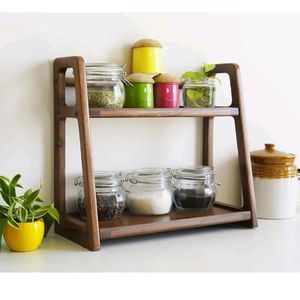 Monika Solid Wood Kitchen Rack,