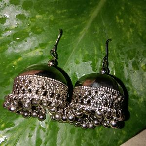 Navaratri Special🔥Silver Plated Jhumka