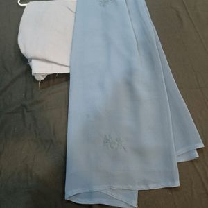 Chickankari Anarkali Kurta Set