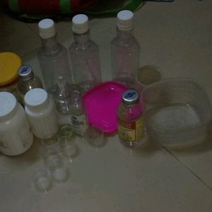 Small Plastic Empty Bottles DIY