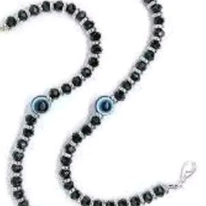 Evil Eye Silver Payal ( Pack Of 2)