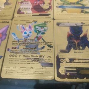 Pack Of 7 Golden Pokemon Cards At Low Price