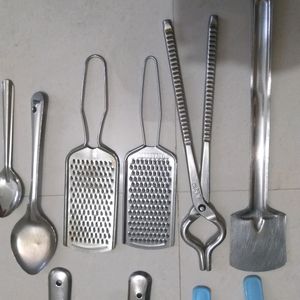 kitchen spoon combo steel, sansi, serving kanchi