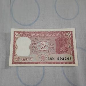 2 Rupee Note