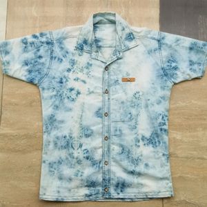 Styles Acthetic Tie Dye Blue Shirt 💙