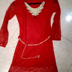 Red Necklace Top