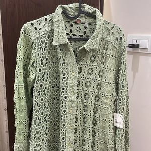 Green Netted Shirt