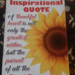 Inspirational quotes book A thankful heart