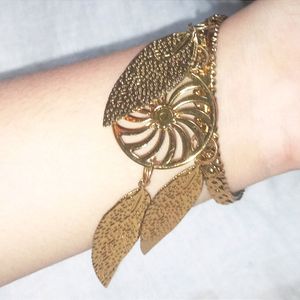 Golden Bangle With Hangings (1 Piece)