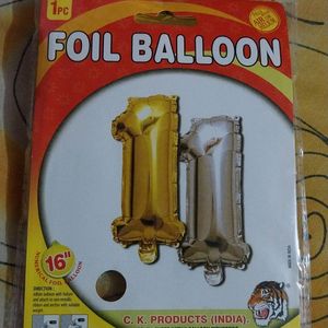 1 Number Foil Balloon