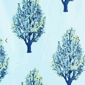 Cortina Turquoise Printed Curtains