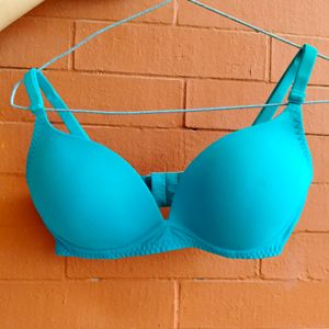 Blue Padded Bra