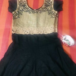 Black Anarkali With Pant