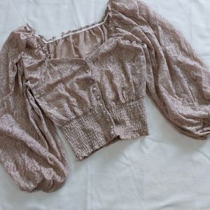 Cute All Sized Pinterest Top Puff Long Sleeves