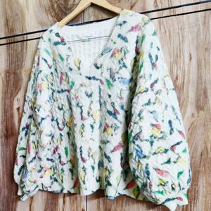 Pista Colour Printed Baggi Sweater Size-46-48