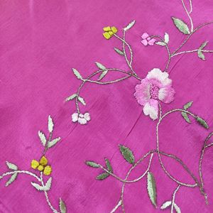 Pure Crepe Hand Work Parsigara Saree