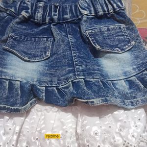 Girls Denim Dungree