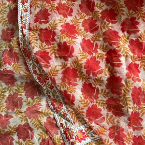 Floral Print Organza Trendy Saree *best quality*