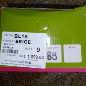 Beige Ladies Belly Shoes