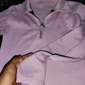 New Lavender Colour Crop Top