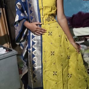 Beautiful Festive Gown With Dupatta