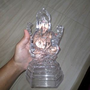 Clear Glass Ganesh Ji Idol