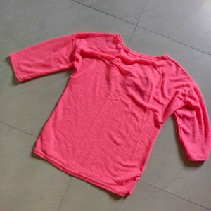 Hot Pink Knitted Top