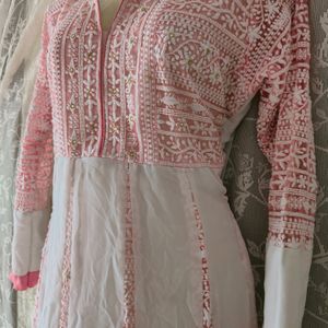 Pink Anarkali Kurta For Women