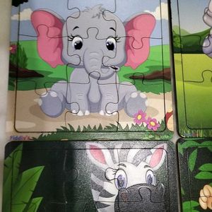 6 Set Of 9pc Wooden Puzzle