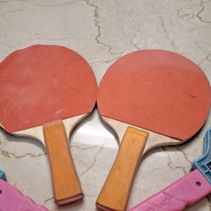 Table Tennis Bats No Balls