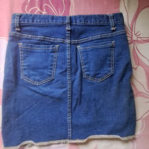 Denim Short Skirt