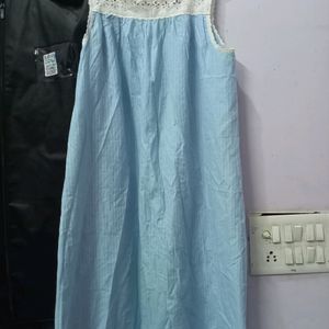 Sky Blue Maxi Dress For Casual and Active Wear