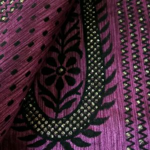 Fancy Purple Saree 💜🟣