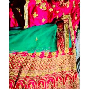 Bridal Lahnga Choli With Dupaatta  REDIMADE