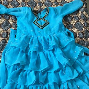 2-5yrs Kids Frock With Frills