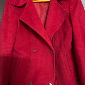 Red Blazer For Winter Women's