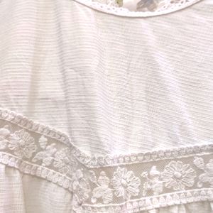 White Top With Lace Design