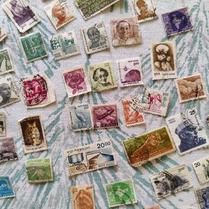 50 Old Indian Stamps