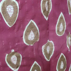 Zari Linning Cotton Kurta And Duptta