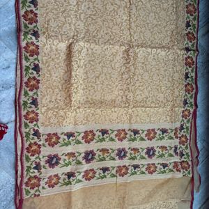 Net Brasso Weaving Saree