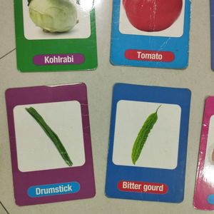 28 Double VEGETABLE 🍆 FLASH cards