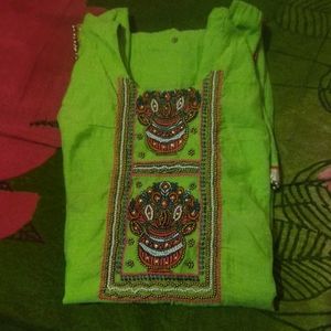 Cotton Green Kurta