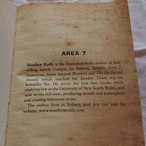 Thriller Novel - Area 7