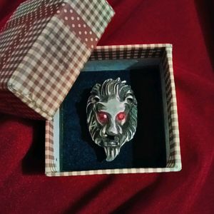 Aesethetic Men's Elegant Lion Face Ring