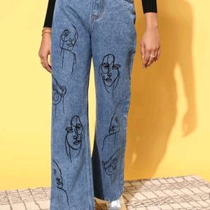 High Waist Printed Jeans 👖for Women