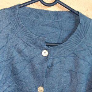 Women's Trendy Fashion Sweater Cardigan Blue